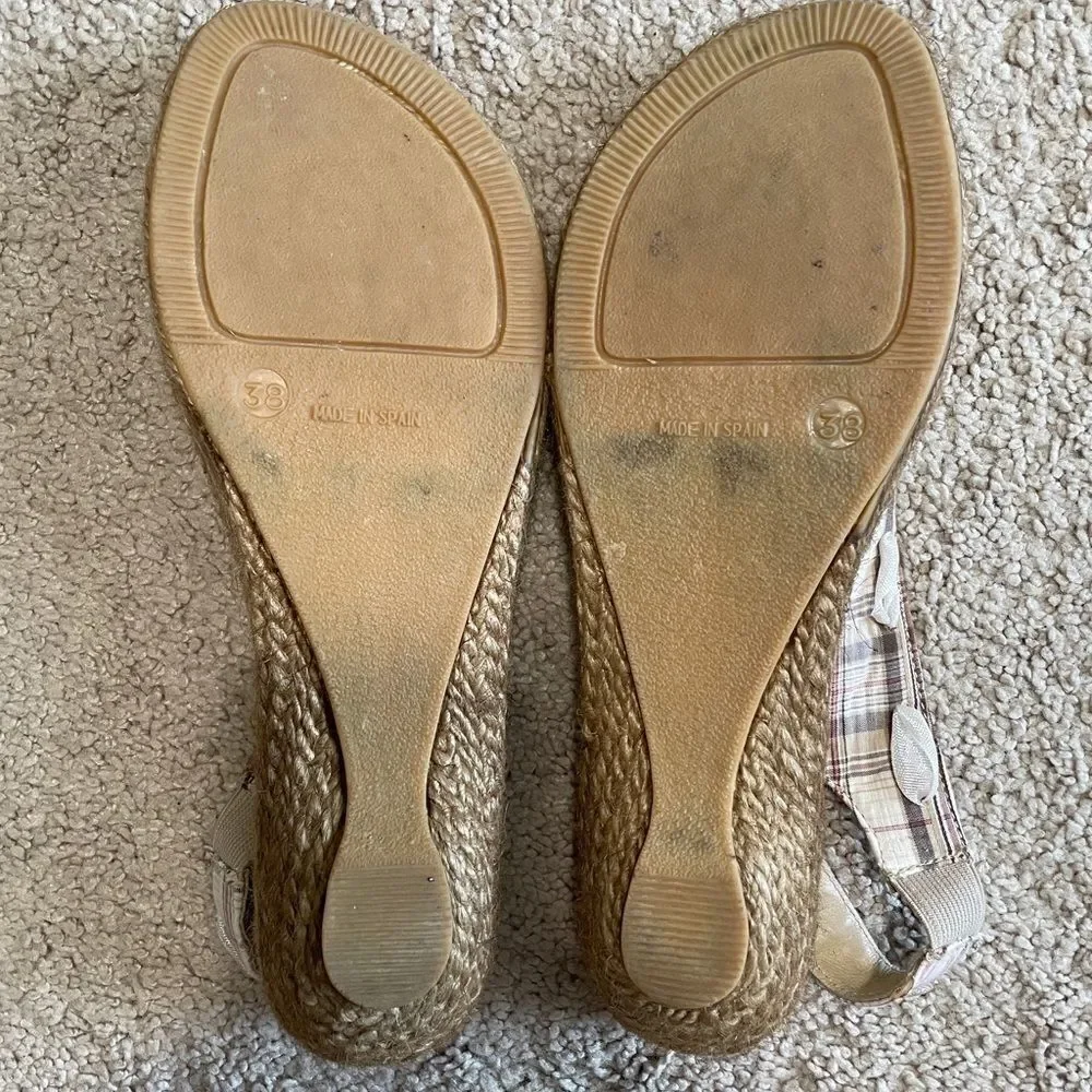 Eric Michael Silk Slingback Espadrilles Sz. 38/7.5